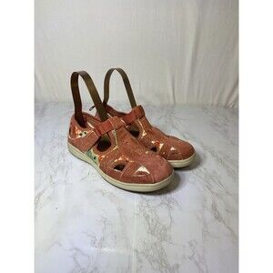 EARTH ORIGINS Effie Salmon Suede Fisherman Sandals Comfort Shoes Sneakers 8